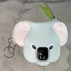 Rolfs Koala Kids Coin Purse - White, Pink, and Green